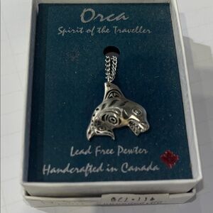 Orca Lead-Free Pewter Pendant